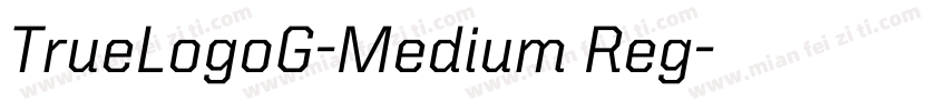 TrueLogoG-Medium Reg字体转换